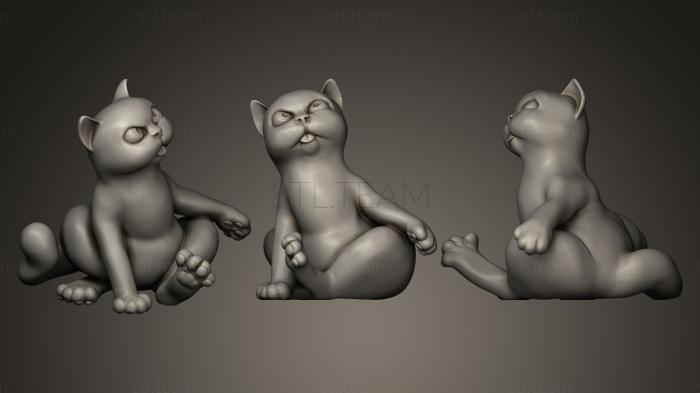 3D model ready fanny cat 2 (STL)